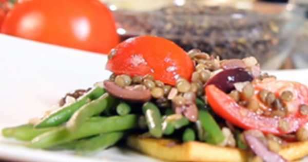 Extra Fine Green Bean and Lentil Salad