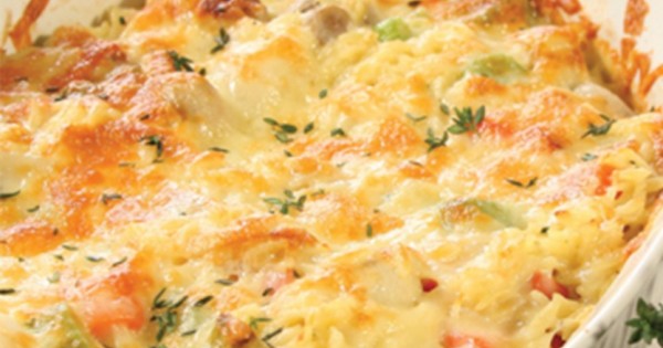 Orzo & Veggie Gratin