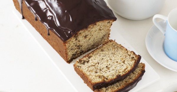 Chocolate-Glazed Banana Bread