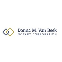 Logo Donna M. Van Beek Notary Corporation