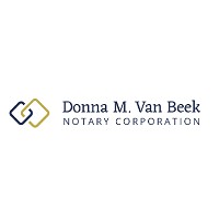 Donna M. Van Beek Notary Corporation Logo