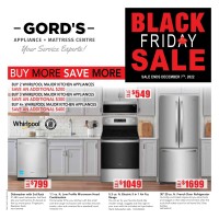 Gord's Appliances - Whirlpool Black Friday