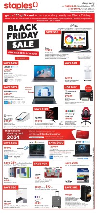 Staples - Weekly Flyer Specials - Black Friday Sale